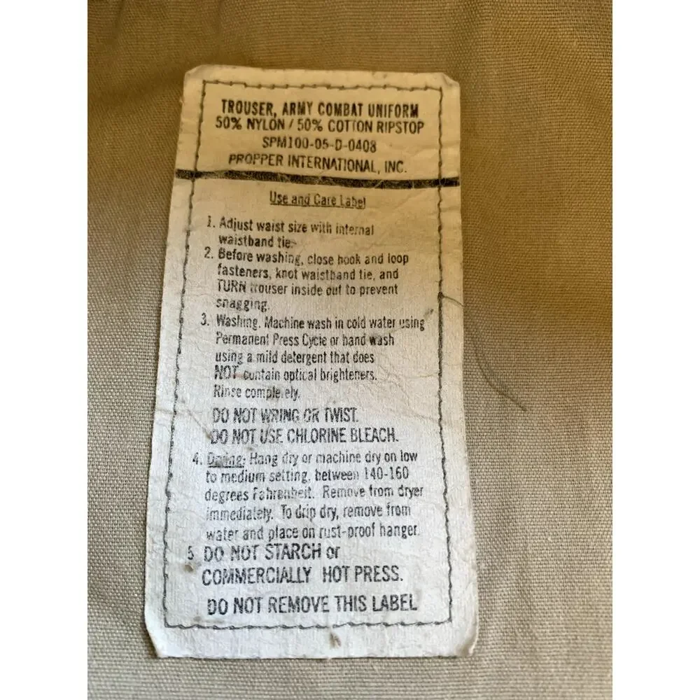 USA Army Issue ACU Digital Combat Uniform Pants Large Reg